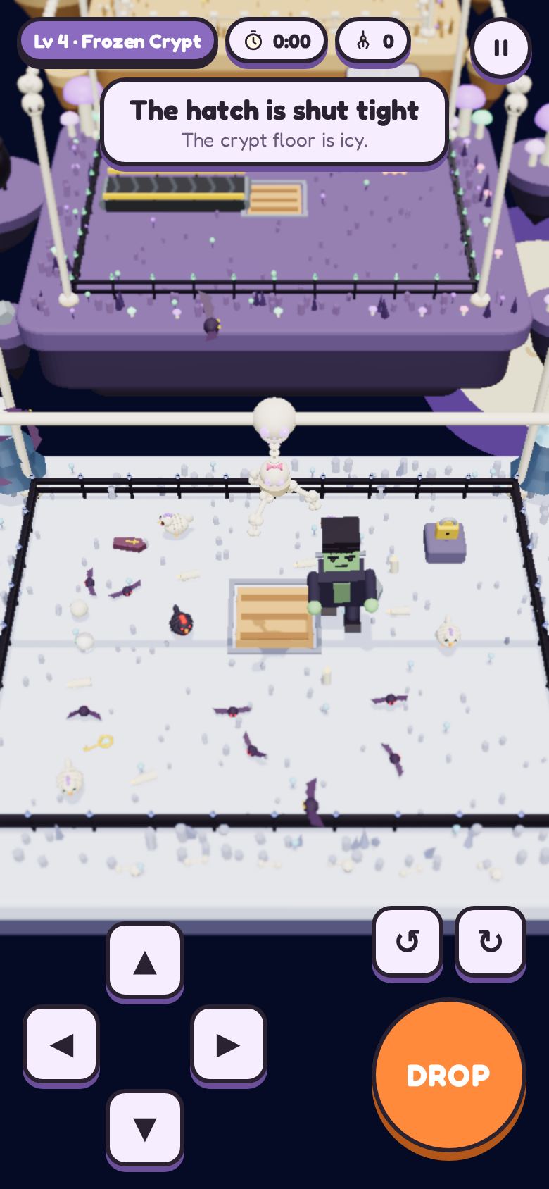 Frozen Crypt with Frankenstein guarding the lock